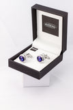 AB Crystal Cufflinks French Shirt With Gift Box