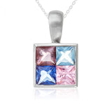 Polished CZ Sterling Silver Pendant Reverie