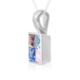 Polished CZ Sterling Silver Pendant Reverie