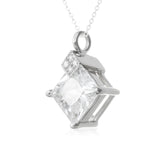 Polished CZ Sterling Silver Pendant Reverie
