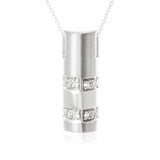 Polished Round CZ Sterling Silver Pendant Reverie