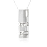 Polished Round CZ Sterling Silver Pendant Reverie