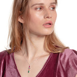 THOMAS SABO "NECKLACE COLOURFUL MIX OF FORMS, GOLD"