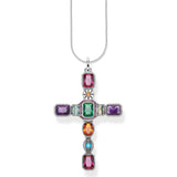 THOMAS SABO  PENDANT "Cross Colorful Stones"