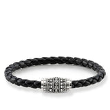 THOMAS SABO RING REBEL AT HEART BRACELET LEATHER STRAP "SKULLS"