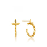 ANIA HAIE MODERN BEADED HOOP EARRINGS
