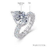 Freya ring size and center stone dimensions