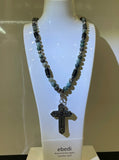 Ebedi - custom made, bead necklace, cross