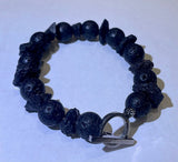 Ebedi - lava beads bracelet