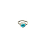 LC GEMS - Lab created topaz ring
