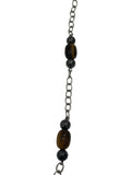 Ebedi tiger eye and hematite necklace