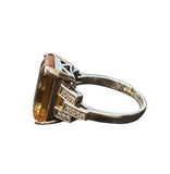 LC GEMS - 925 silver ring with a large lab created zultanite