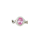 LC GEMS - Lab created pink saphire ring