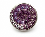 Kameleon Sterling Silver JewelPop Color Spiral CZ
