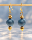 Yana blue Durzi quartz stainless steel earrings