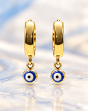 Yana evil eye stainless steel earrings