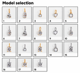 Model selection chart showing pendant models 1 through 18