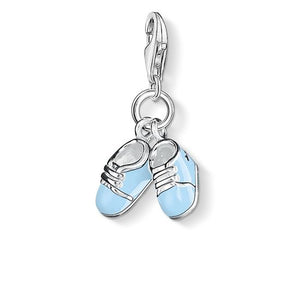 THOMAS SABO CHARM PENDANT "BLUE BABY SHOES"