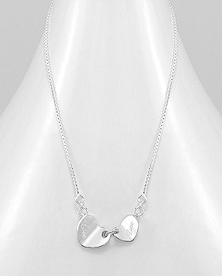 Love Heart 925 Sterling Silver Necklace