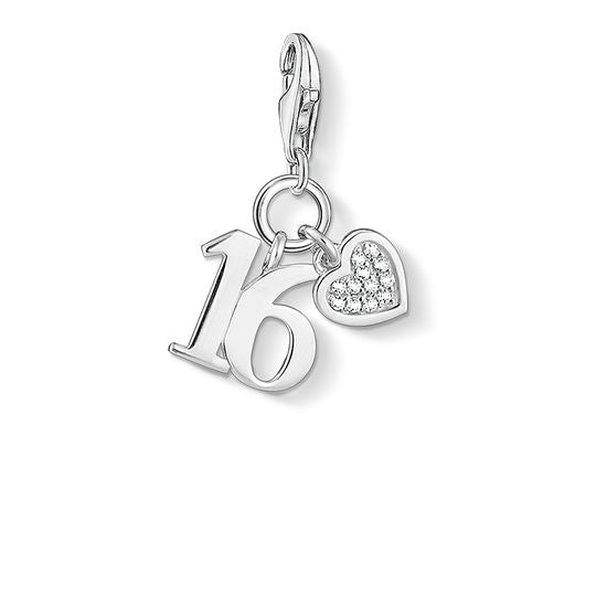 THOMAS SABO CHARM PENDANT LUCKY NUMBER 16 Epochs Jewelry