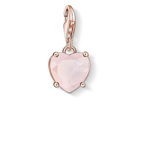 THOMAS SABO CHARM PENDANT "HEART WITH HOT PINK STONE"