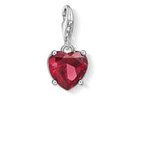 THOMAS SABO CHARM PENDANT "HEART WITH RED STONE "