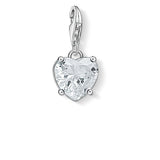 THOMAS SABO CHARM PENDANT "HEART WITH WHITE STONE"