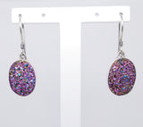 Sterling ﻿silver Druzy Stone earrings