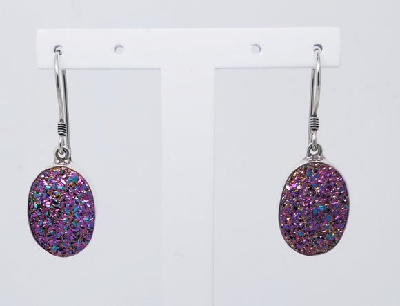 Sterling ﻿silver Druzy Stone earrings