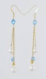 Swarovski Pearls  & Crystal, Freshwater Pearls Earrings