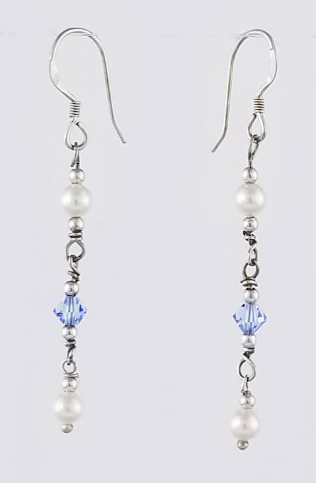 Swarovski Pearls  & Crystal Earrings