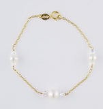 Swarovski Pearls  & Crystal, Freshwater Pearls Bracelet