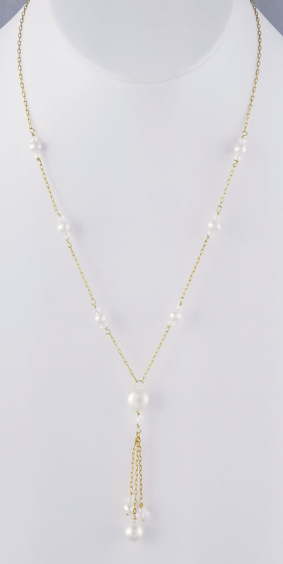 Swarovski Pearls  & Crystal, Freshwater Pearls Necklace