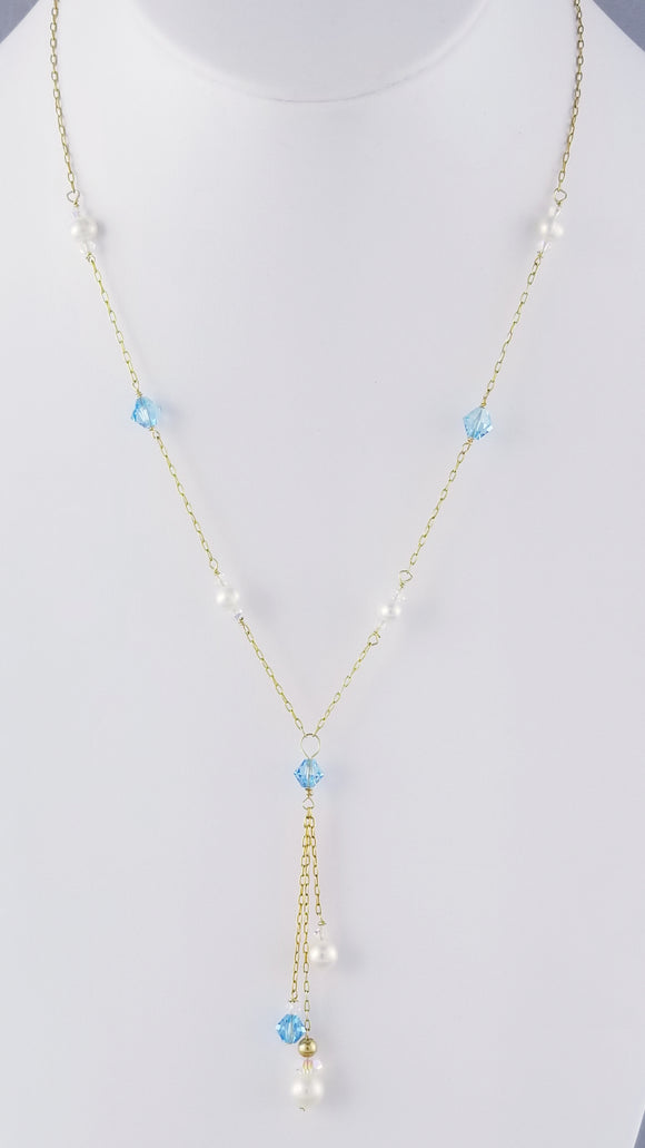 Swarovski Pearls  & Crystal, Freshwater Pearls Necklace