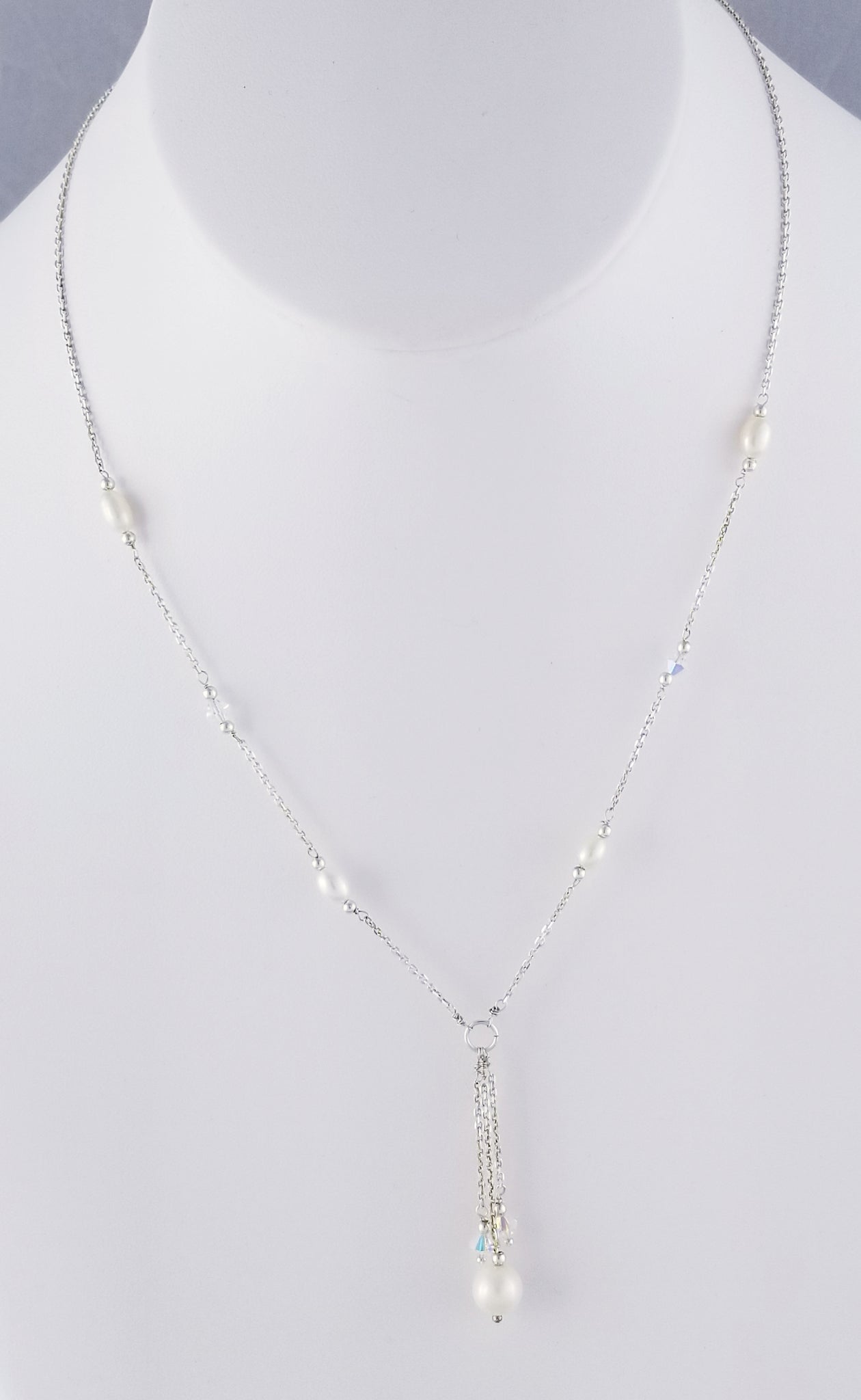 Swarovski pearl drop necklace outlet