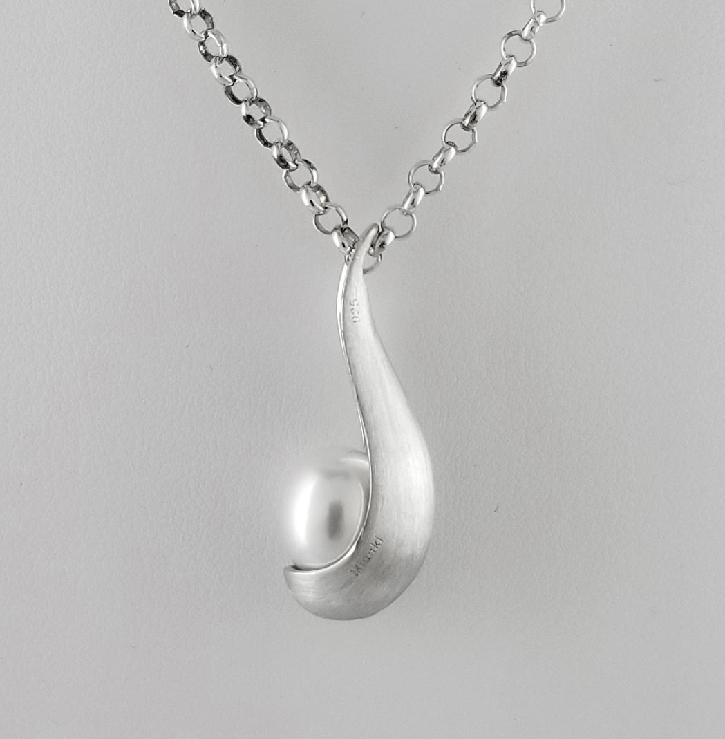 Misaki Cultured pearl Sterling Silver Necklace – Epochs Jewelry