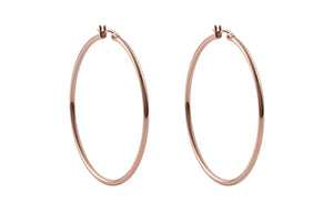 Qudo Earring Creole VALENTANO / Rose Gold plated