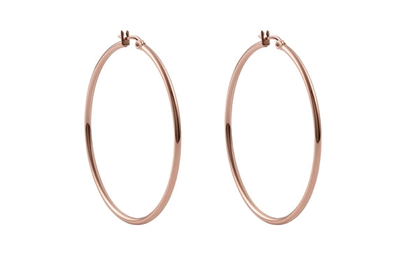 Qudo Earring Creole VALENTANO / Rose Gold plated