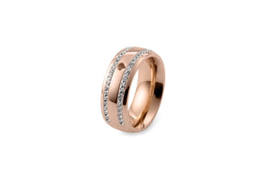 Qudo Interchangeable ring lecce /rose gold
