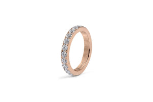 Qudo INTERCHANGEABLE Ring ETERNITY big / Rose Gold Plated