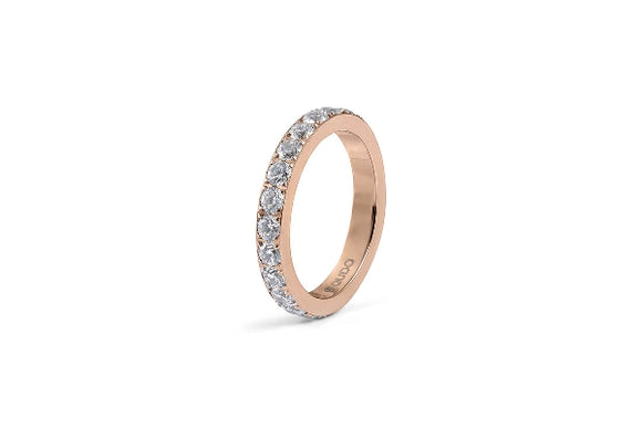 Qudo INTERCHANGEABLE Ring ETERNITY big / Rose Gold Plated
