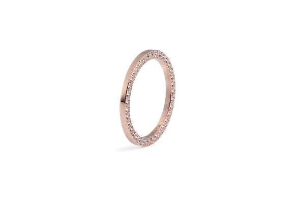 Qudo Interchangeable Ring SIENA / Rose Gold Plated