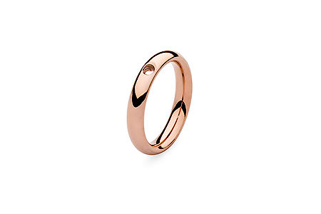 Qudo Interchangeable basic ring/ Rose Gold