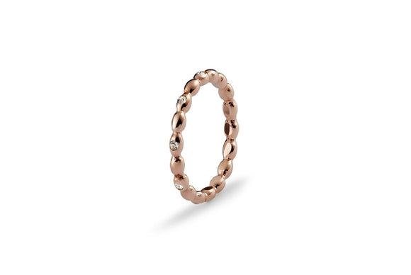 Qudo Interchangeable Ring BISENTI / Rose Gold Plated