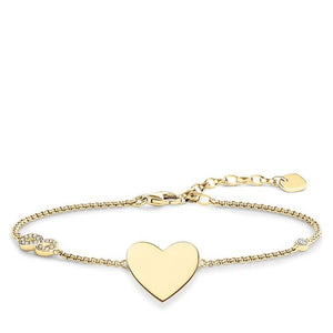 THOMAS SABO BRACELET "HEART WITH INFINITY" ENGRAVABLE