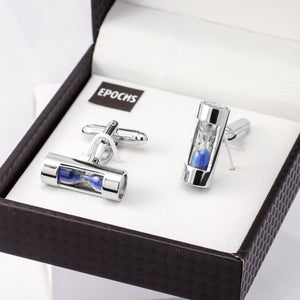 Hourglass Cufflinks French Shirt With Gift Box