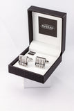 Silver Abacus Cufflinks French Shirt With Gift Box