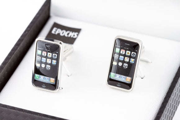 Cell Phone Cufflinks French Shirt With Gift Box