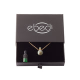 Rose Quartz perfume & essential oil bottle necklace with Stainless Steel chain
