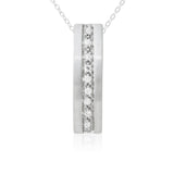 Polished Round CZ Sterling Silver Pendant Reverie